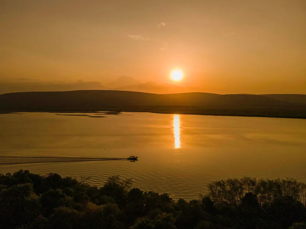 Kazinga Channel at Sunset